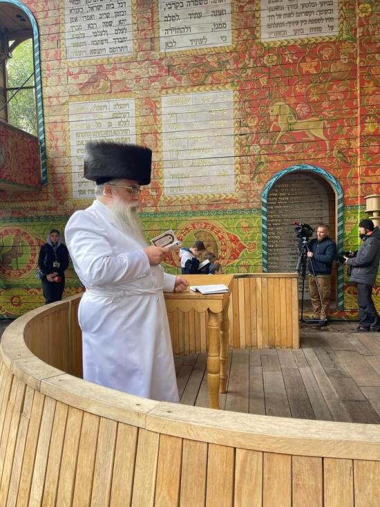 Главный раввин Киева и Украины Яаков Дов Блайх прочитал в Бабьем Яру молитву к Йом Кипур