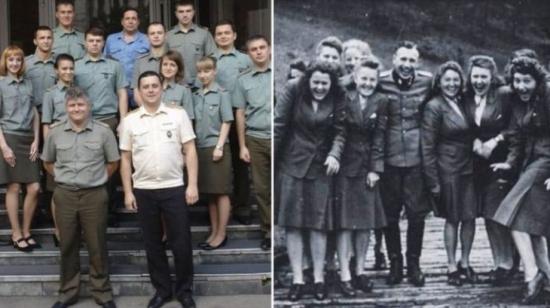 “It's just a job” - a similarity between the two photos with a difference of 80 years
