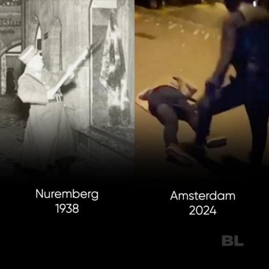 "86 years ago, this is how the Holocaust began. It's time for the world to wake up," - JCU President Boris Lozhkin on the Amsterdam pogrom